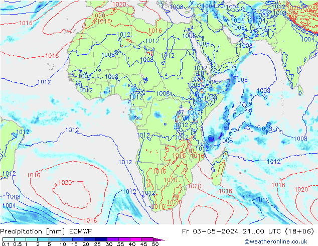 Precipitación ECMWF vie 03.05.2024 00 UTC