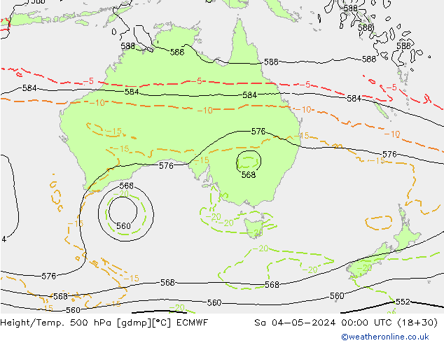 Z500/Rain (+SLP)/Z850 ECMWF Sa 04.05.2024 00 UTC