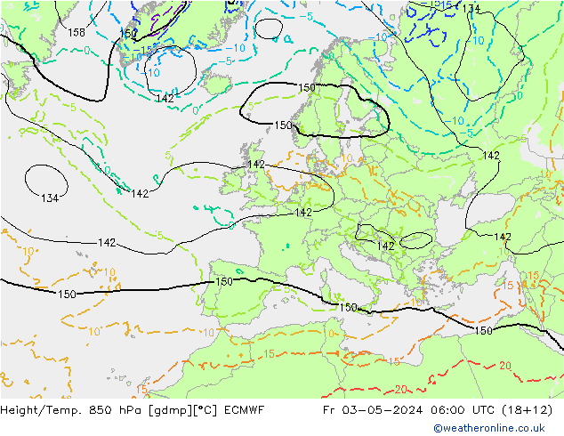 Z500/Rain (+SLP)/Z850 ECMWF Pá 03.05.2024 06 UTC