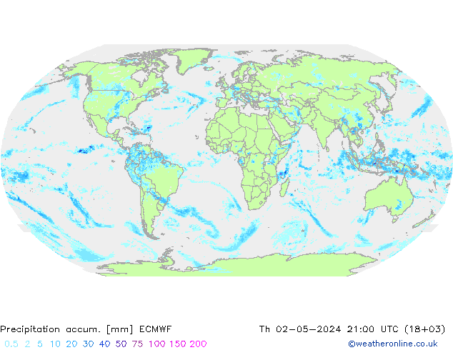 Precipitación acum. ECMWF jue 02.05.2024 21 UTC