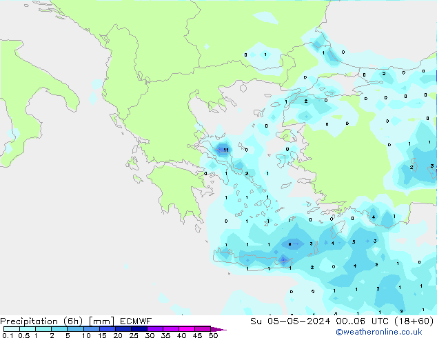 Z500/Rain (+SLP)/Z850 ECMWF dim 05.05.2024 06 UTC