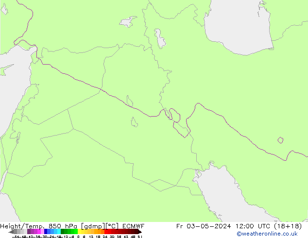 Z500/Rain (+SLP)/Z850 ECMWF Fr 03.05.2024 12 UTC