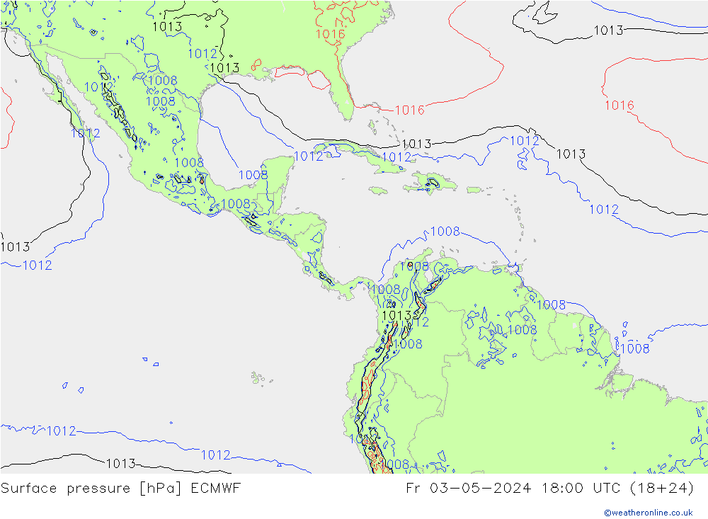 Surface pressure ECMWF Fr 03.05.2024 18 UTC