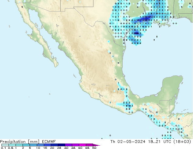 Precipitación ECMWF jue 02.05.2024 21 UTC