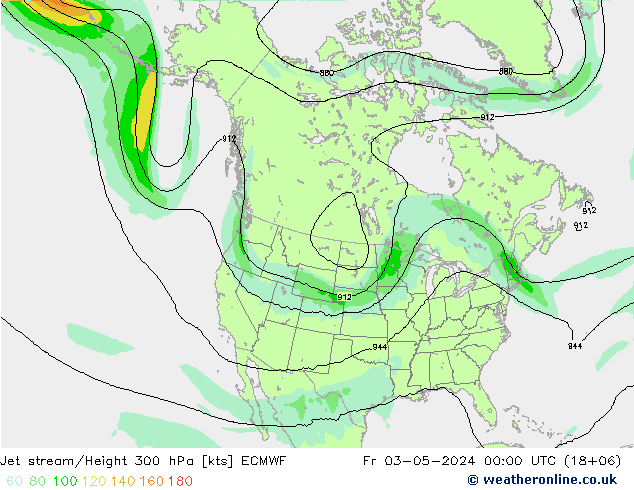 Polarjet ECMWF Fr 03.05.2024 00 UTC