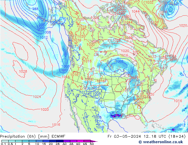 Z500/Yağmur (+YB)/Z850 ECMWF Cu 03.05.2024 18 UTC