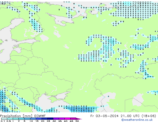 Neerslag ECMWF vr 03.05.2024 00 UTC