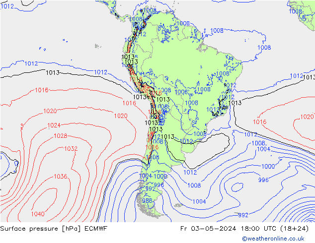 Bodendruck ECMWF Fr 03.05.2024 18 UTC