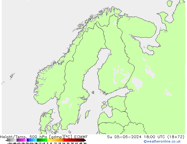 Z500/Rain (+SLP)/Z850 ECMWF dom 05.05.2024 18 UTC