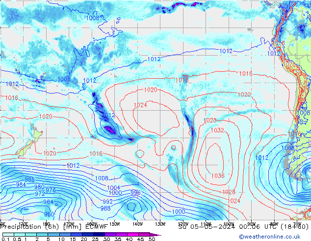 Z500/Rain (+SLP)/Z850 ECMWF Dom 05.05.2024 06 UTC