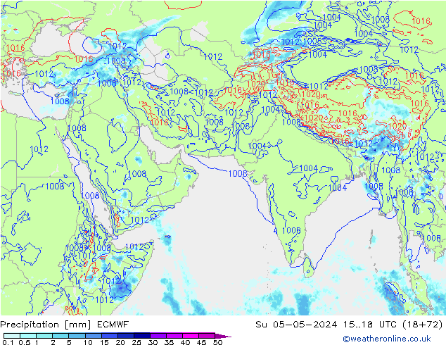 Precipitación ECMWF dom 05.05.2024 18 UTC