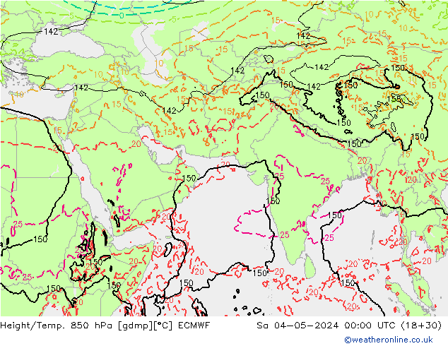 Z500/Rain (+SLP)/Z850 ECMWF sáb 04.05.2024 00 UTC