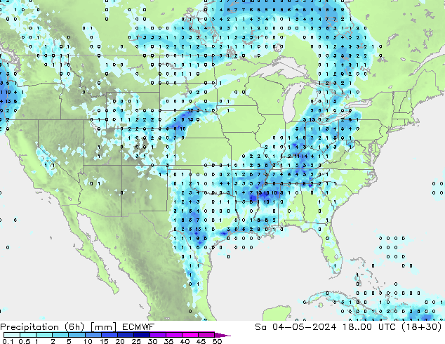 Z500/Yağmur (+YB)/Z850 ECMWF Cts 04.05.2024 00 UTC