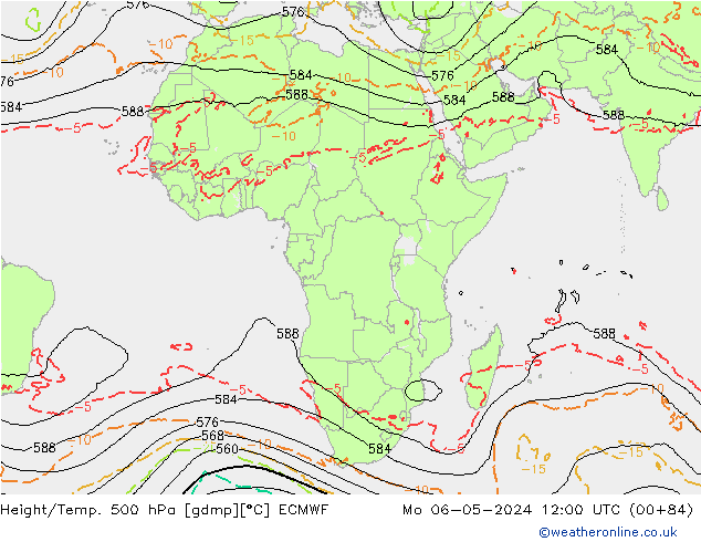 Z500/Regen(+SLP)/Z850 ECMWF ma 06.05.2024 12 UTC