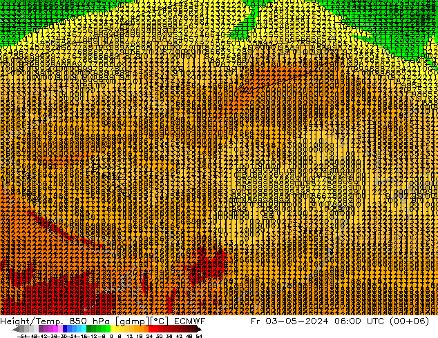 Z500/Rain (+SLP)/Z850 ECMWF 星期五 03.05.2024 06 UTC