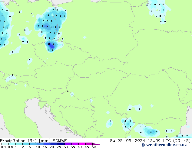 Z500/Rain (+SLP)/Z850 ECMWF Dom 05.05.2024 00 UTC