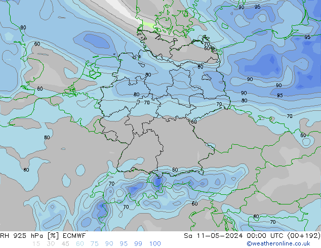 925 hPa Nispi Nem ECMWF Cts 11.05.2024 00 UTC