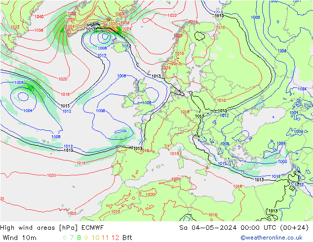 Sturmfelder ECMWF Sa 04.05.2024 00 UTC