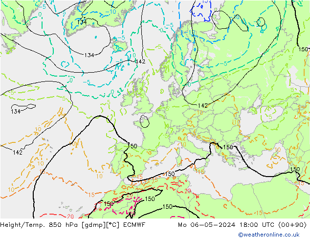 Z500/Regen(+SLP)/Z850 ECMWF ma 06.05.2024 18 UTC