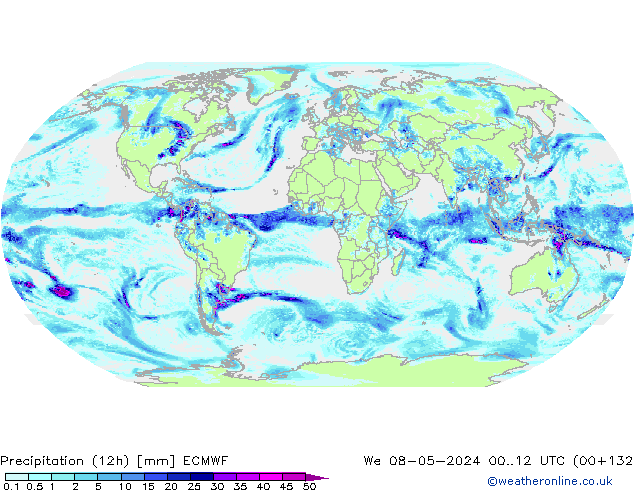 opad (12h) ECMWF śro. 08.05.2024 12 UTC