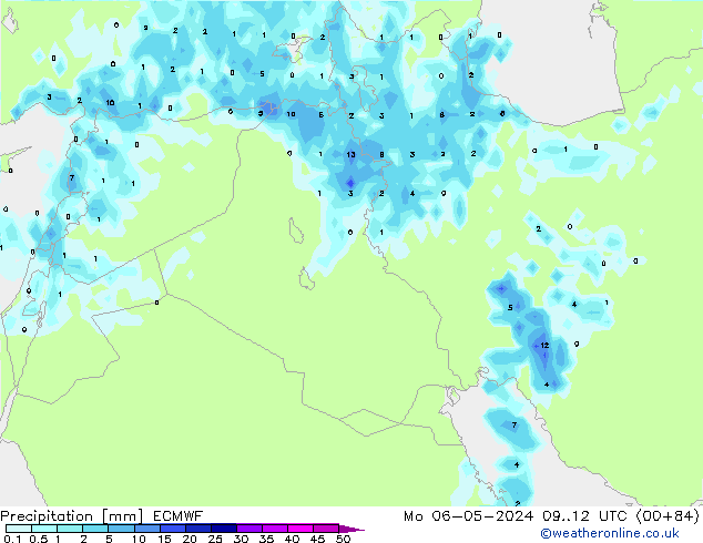 precipitação ECMWF Seg 06.05.2024 12 UTC