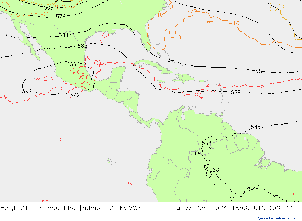 Z500/Rain (+SLP)/Z850 ECMWF Tu 07.05.2024 18 UTC