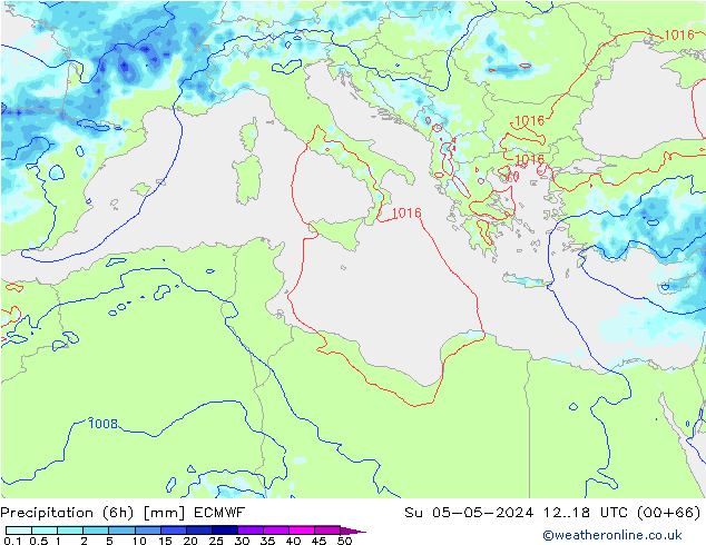 Z500/Rain (+SLP)/Z850 ECMWF dim 05.05.2024 18 UTC