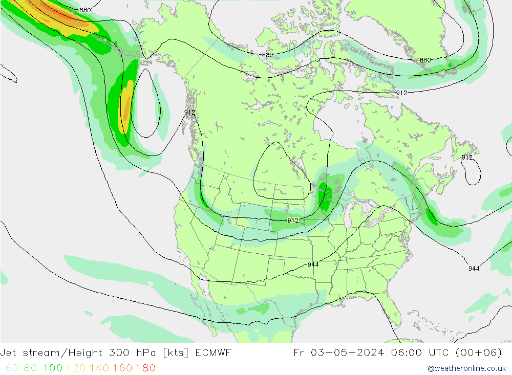 Polarjet ECMWF Fr 03.05.2024 06 UTC