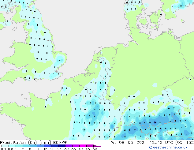 Z500/Rain (+SLP)/Z850 ECMWF St 08.05.2024 18 UTC