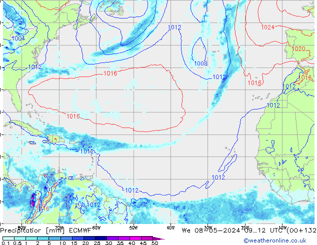 Yağış ECMWF Çar 08.05.2024 12 UTC