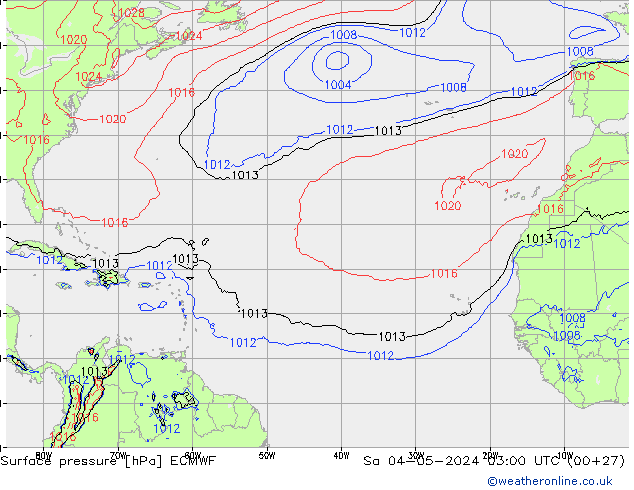 Surface pressure ECMWF Sa 04.05.2024 03 UTC