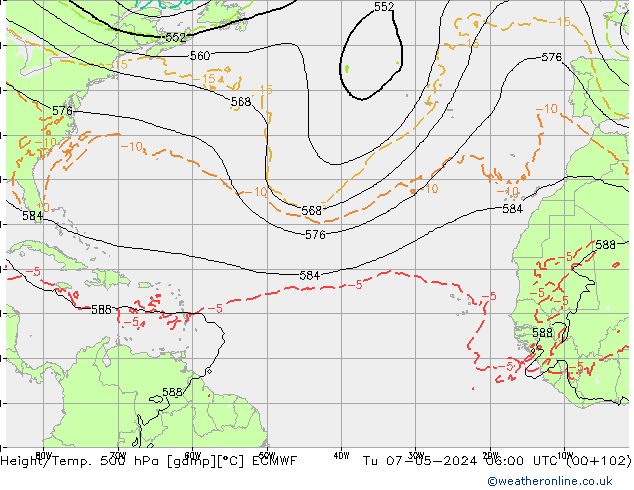 Z500/Rain (+SLP)/Z850 ECMWF Tu 07.05.2024 06 UTC