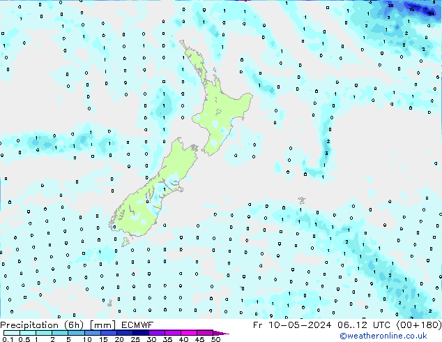 Z500/Rain (+SLP)/Z850 ECMWF pt. 10.05.2024 12 UTC