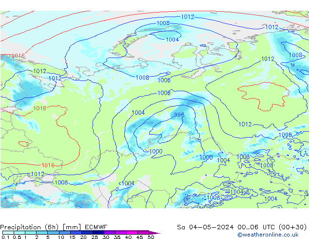 Z500/Rain (+SLP)/Z850 ECMWF Sáb 04.05.2024 06 UTC