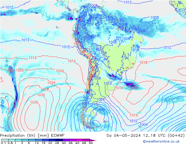 Z500/Rain (+SLP)/Z850 ECMWF Sa 04.05.2024 18 UTC