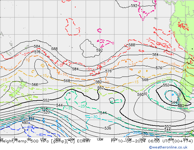 Z500/Regen(+SLP)/Z850 ECMWF vr 10.05.2024 06 UTC