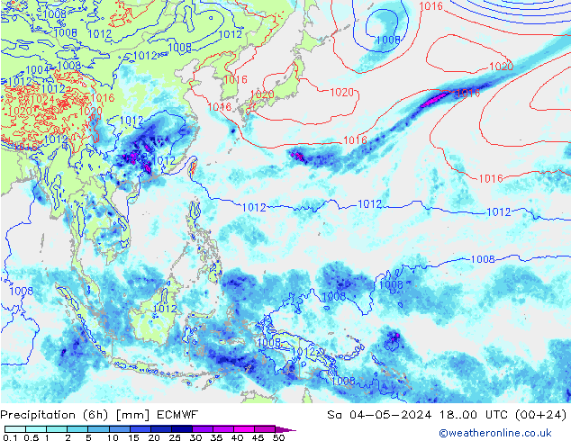 Z500/Rain (+SLP)/Z850 ECMWF So 04.05.2024 00 UTC