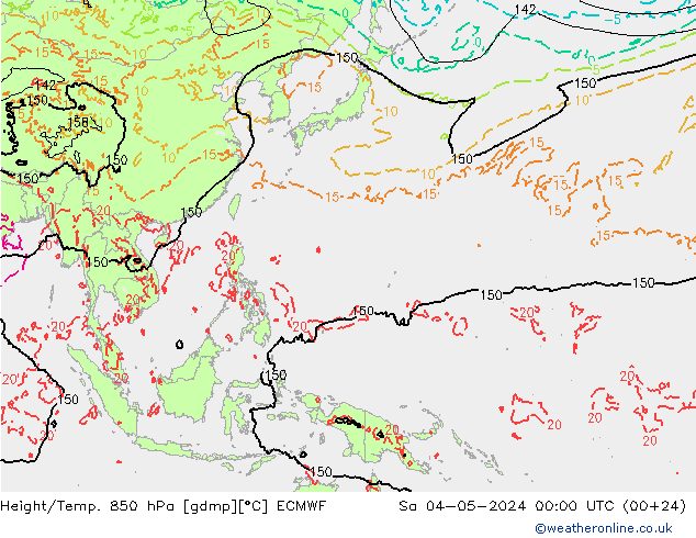 Z500/Rain (+SLP)/Z850 ECMWF So 04.05.2024 00 UTC
