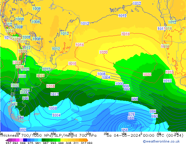 Thck 700-1000 hPa ECMWF  04.05.2024 00 UTC