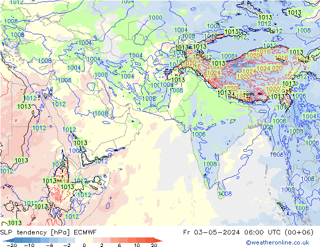 变压 ECMWF 星期五 03.05.2024 06 UTC