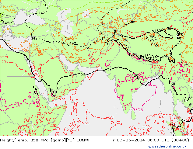 Z500/Rain (+SLP)/Z850 ECMWF pt. 03.05.2024 06 UTC