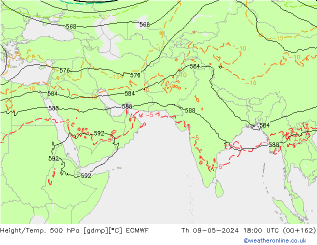 Z500/Regen(+SLP)/Z850 ECMWF do 09.05.2024 18 UTC