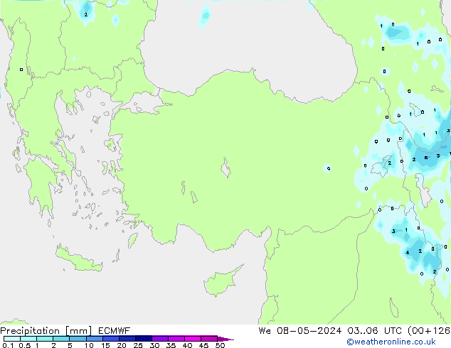 Niederschlag ECMWF Mi 08.05.2024 06 UTC
