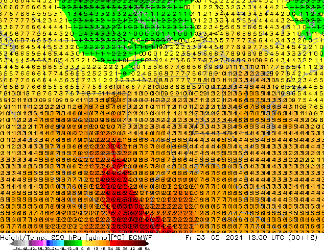 Z500/Regen(+SLP)/Z850 ECMWF vr 03.05.2024 18 UTC