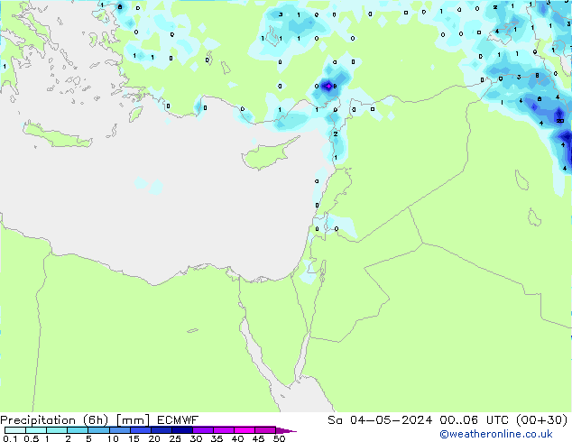 Z500/Yağmur (+YB)/Z850 ECMWF Cts 04.05.2024 06 UTC