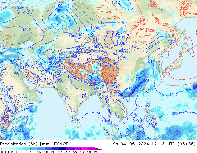 Z500/Rain (+SLP)/Z850 ECMWF Sa 04.05.2024 18 UTC