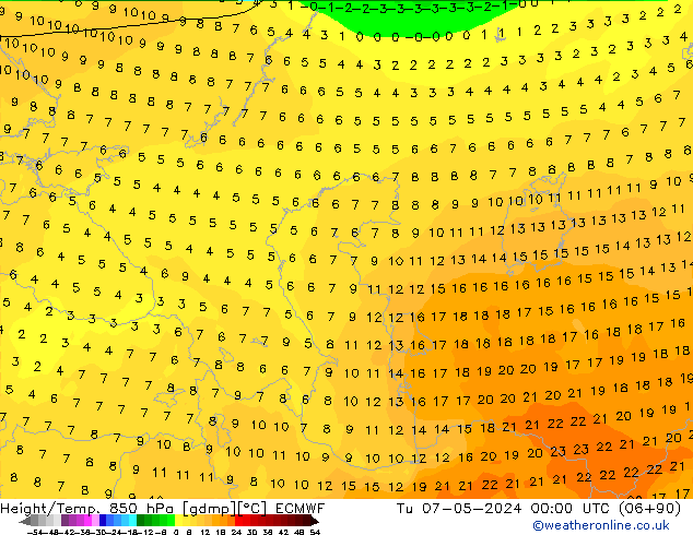 Z500/Rain (+SLP)/Z850 ECMWF  07.05.2024 00 UTC