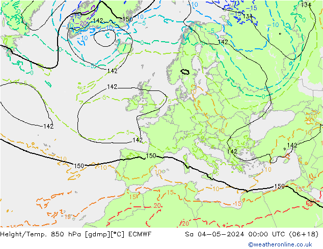 Z500/Rain (+SLP)/Z850 ECMWF Sa 04.05.2024 00 UTC