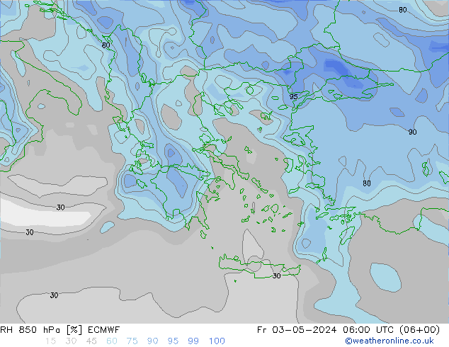 850 hPa Nispi Nem ECMWF Cu 03.05.2024 06 UTC