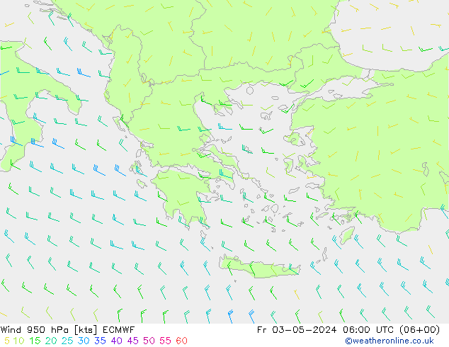  950 hPa ECMWF  03.05.2024 06 UTC